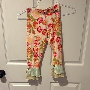 Matilda Jane Floral Boot Cut Pants - Pink and Green